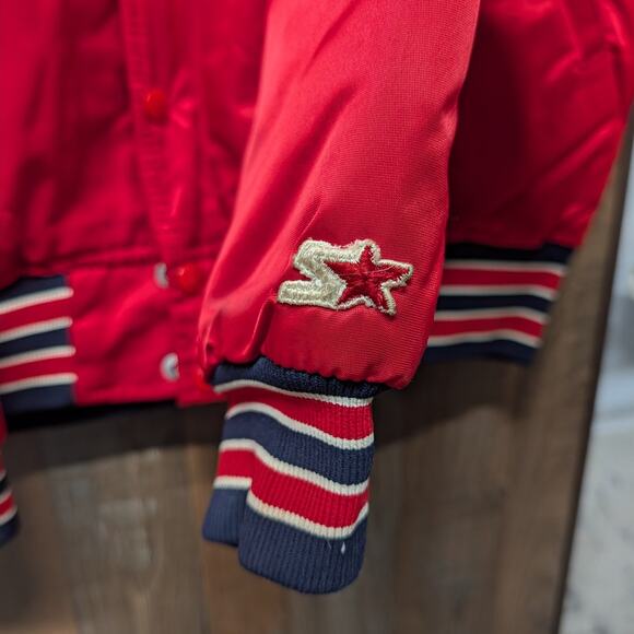 80s St Louis Cardinals MLB Starter Satin Bomber Jacket - Picture 6 of 8
